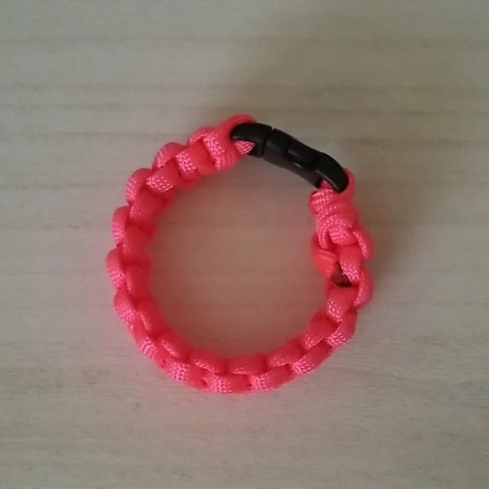 Neon Pink Paracord Bracelet